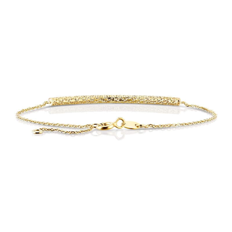 Main Image 3 of 9ct Yellow Gold Sparkle Bracelet