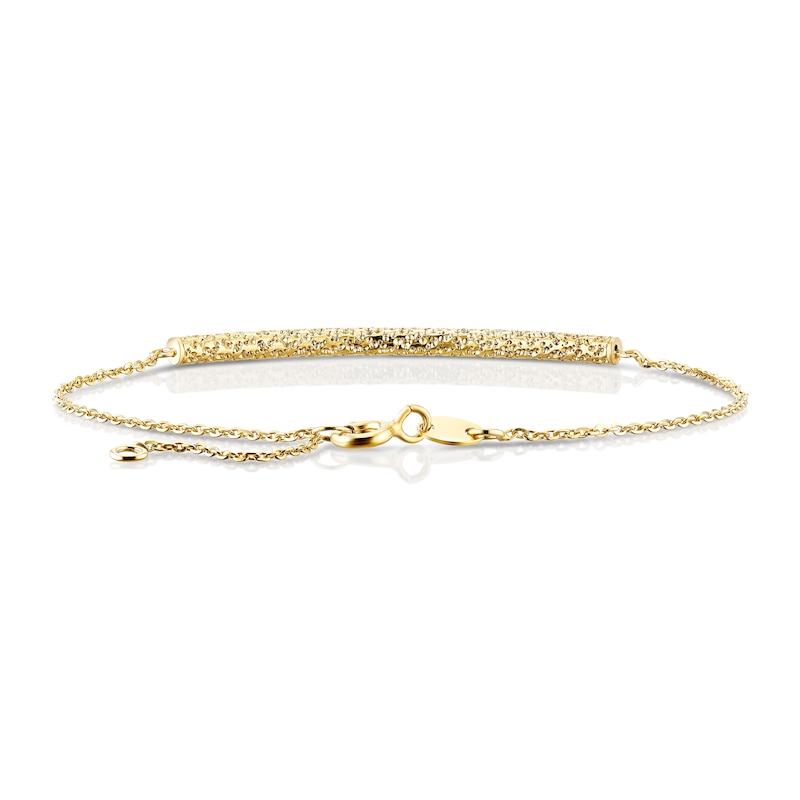 9ct Yellow Gold Sparkle Bracelet