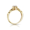Thumbnail Image 3 of 9ct Yellow Gold 0.25ct Total Diamond Illusion Set Halo Ring