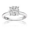 Thumbnail Image 1 of 9ct White Gold 0.50ct Total Diamond Cluster Ring