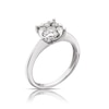 Thumbnail Image 2 of 9ct White Gold 0.50ct Total Diamond Cluster Ring