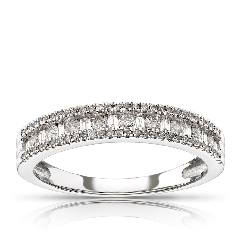 9ct White Gold 0.33ct Total Diamond Eternity Ring