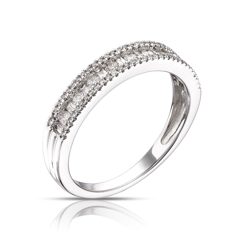 9ct White Gold 0.33ct Total Diamond Eternity Ring