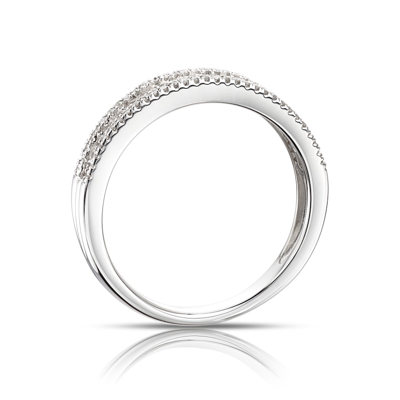 9ct White Gold 0.33ct Total Diamond Eternity Ring