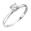Thumbnail Image 1 of 9ct White Gold Cubic Zirconia Solitaire Ring