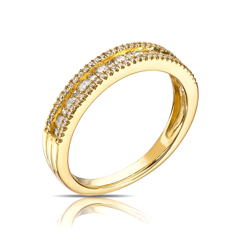 Main Image 2 of 9ct Yellow Gold 0.33ct Total Diamond Eternity Ring