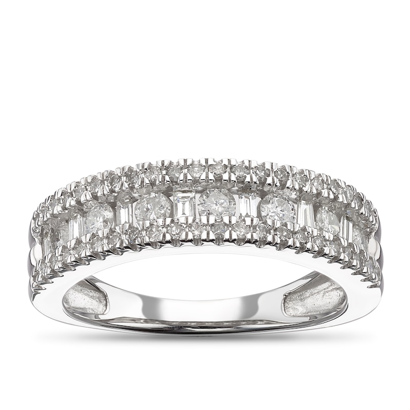 9ct White Gold 0.66ct Total Diamond Eternity Ring