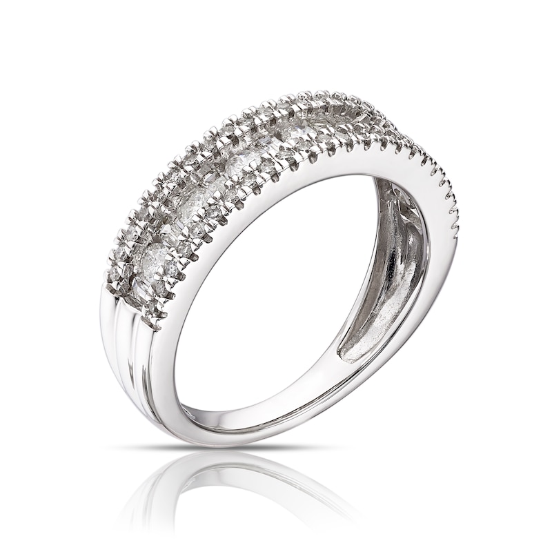 9ct White Gold 0.66ct Total Diamond Eternity Ring