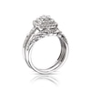 Thumbnail Image 3 of Perfect Fit 9ct White Gold 0.66ct Diamond Cushion Bridal Set