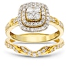 Thumbnail Image 1 of Perfect Fit 9ct Yellow Gold 0.66ct Total Diamond Bridal Set