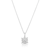 Thumbnail Image 1 of 9ct White Gold 0.35ct Cluster Pendant
