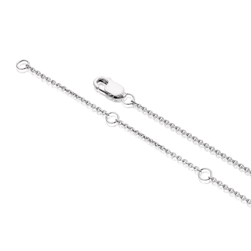 Main Image 3 of Sterling Silver 0.10ct Diamond Total Circle Pendant