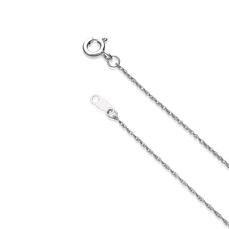 Main Image 3 of Sterling Silver Diamond Twist Pendant