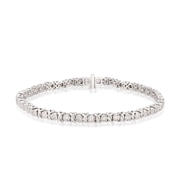 Kiss Sterling Silver 0.50ct Total Diamond Bracelet