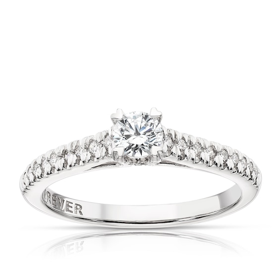 Engagement Ring The Forever Diamond Platinum Solitaire 0.40c