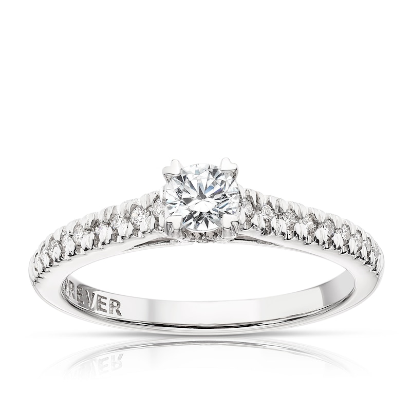 Main Image 1 of The Forever Diamond Platinum 0.40ct Diamond Solitaire Ring