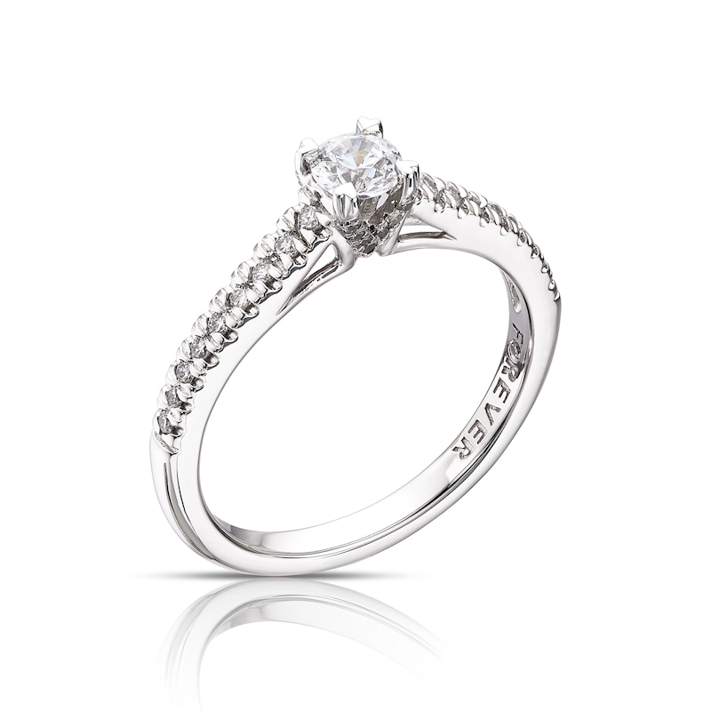 Main Image 2 of The Forever Diamond Platinum 0.40ct Diamond Solitaire Ring