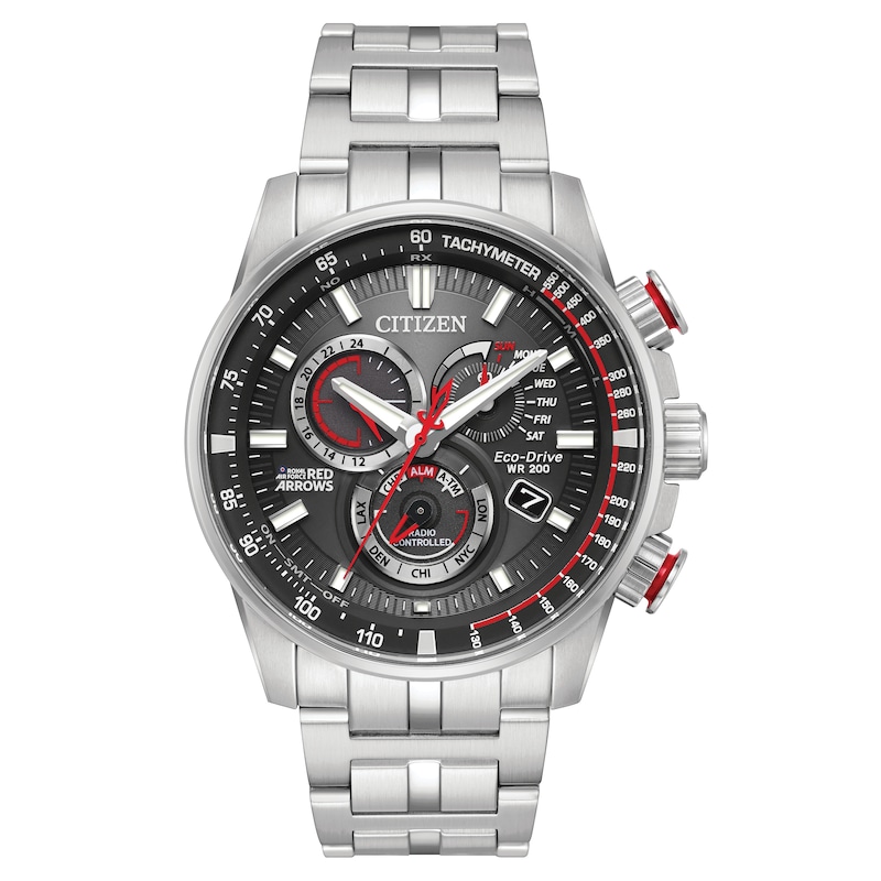 Citizen Eco-Drive Men's Red Arrows Perpetual Chrono A.T Bracelet Watch