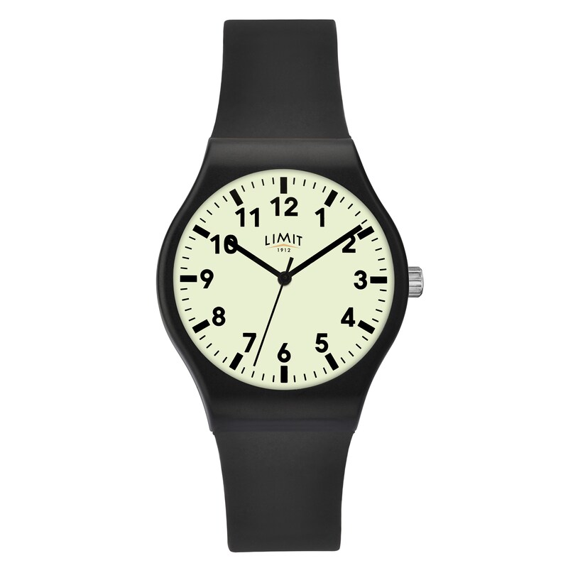 Main Image 1 of Limit Men's Black Silicone Strap Watch