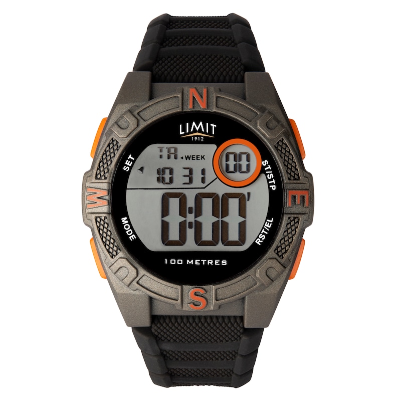 Main Image 1 of Limit Digital Men's Black Silicone Strap Watch