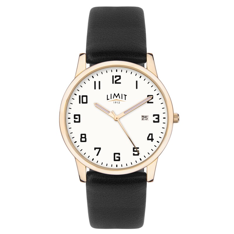 Limit Men's Black Strap Watch