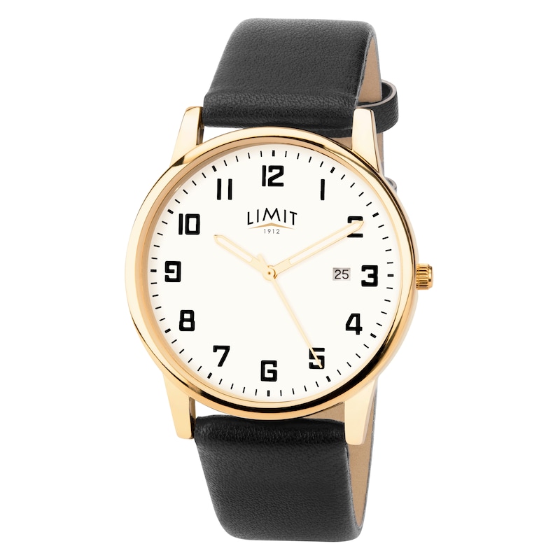 Limit Men's Black Strap Watch