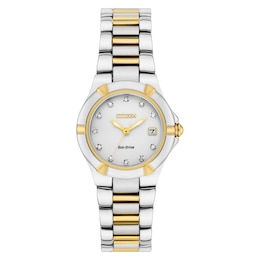 Citizen Ladies' Eco-Drive Diamond Dot Stainless Steel Bracelet Watch