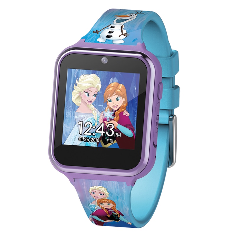 Main Image 2 of Disney Frozen Interactive Blue Silicone Strap Smartwatch