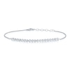 Thumbnail Image 1 of Sterling Silver Diamond Heart Bracelet