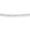 Thumbnail Image 3 of Sterling Silver Diamond Heart Bracelet