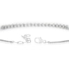 Thumbnail Image 4 of Sterling Silver Diamond Heart Bracelet