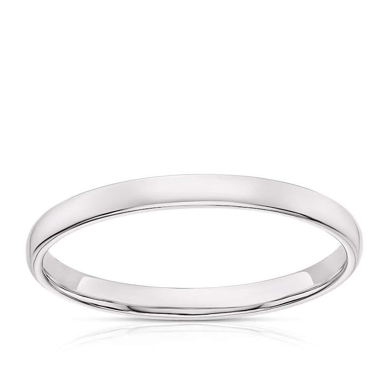 Main Image 1 of Platinum 2mm Extra Heavy Court Ring