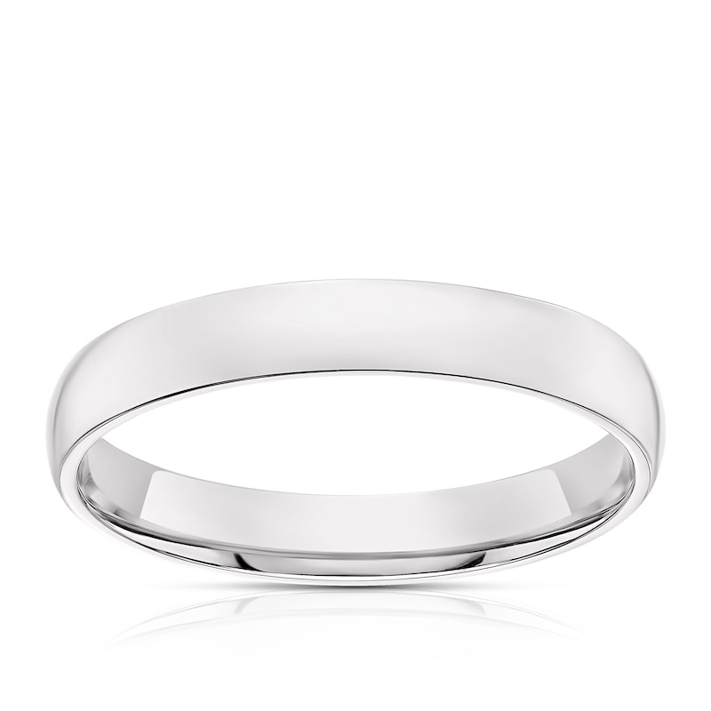 Main Image 1 of Platinum 3mm Extra Heavy Court Ring