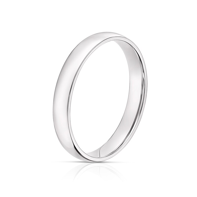 Main Image 2 of Platinum 3mm Extra Heavy Court Ring