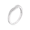 Thumbnail Image 1 of 18ct White Gold U Shaped 0.10ct Diamond Ring