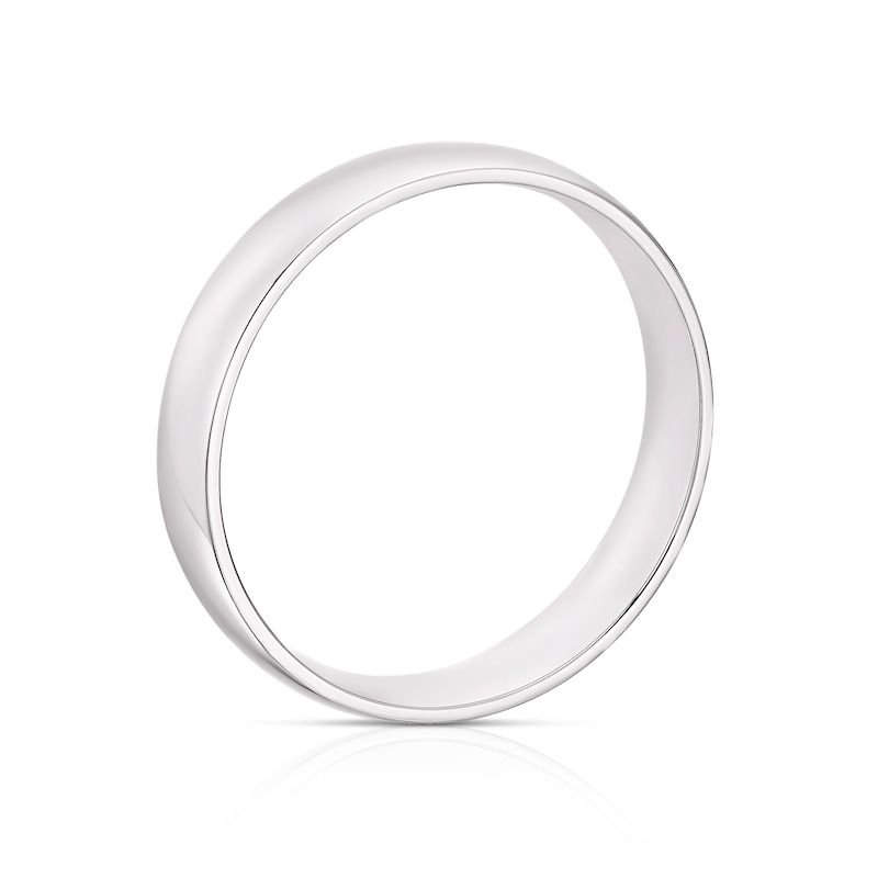 Main Image 3 of Platinum 4mm Extra Heavy Court Ring