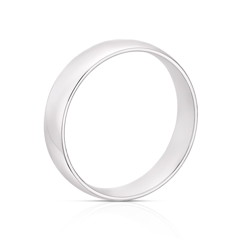 Main Image 3 of Platinum 5mm Extra Heavy Court Ring