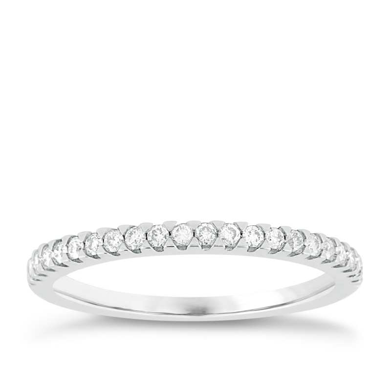 18ct White Gold 0.20ct Diamond Eternity Ring