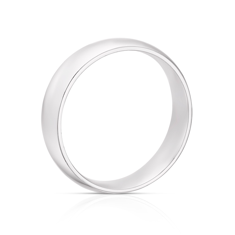Main Image 3 of Platinum 6mm Extra Heavy Court Ring