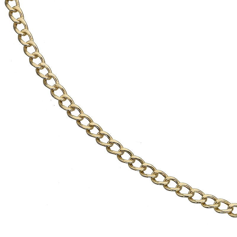Main Image 1 of 9ct Yellow Gold 24" Dainty Curb Chain