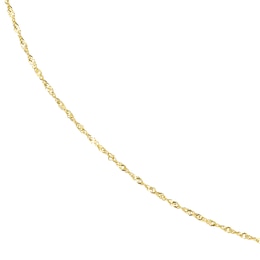 9ct Yellow Gold Solid 18" Dainty Singapore Chain