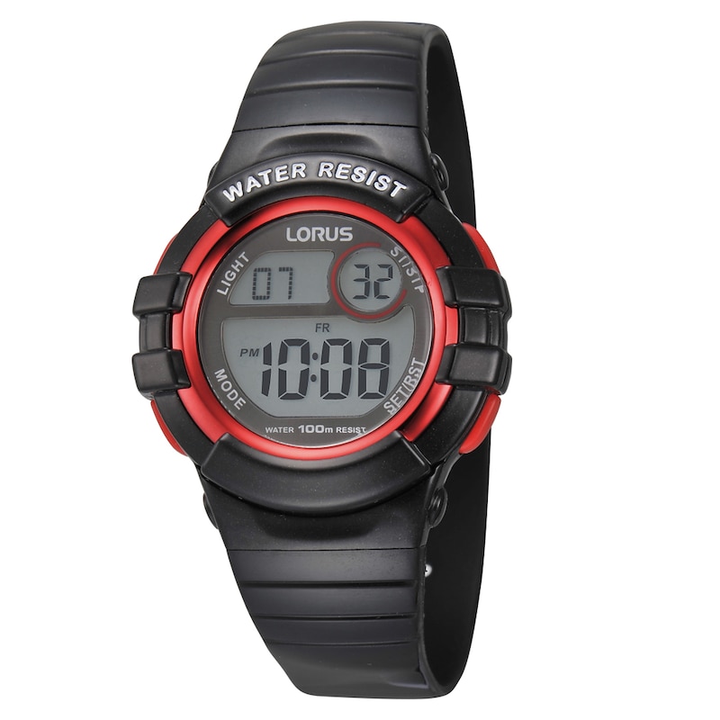 Main Image 1 of Lorus Children's Black Strap Digital Watch