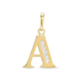 9ct Yellow Gold Initial A Charm