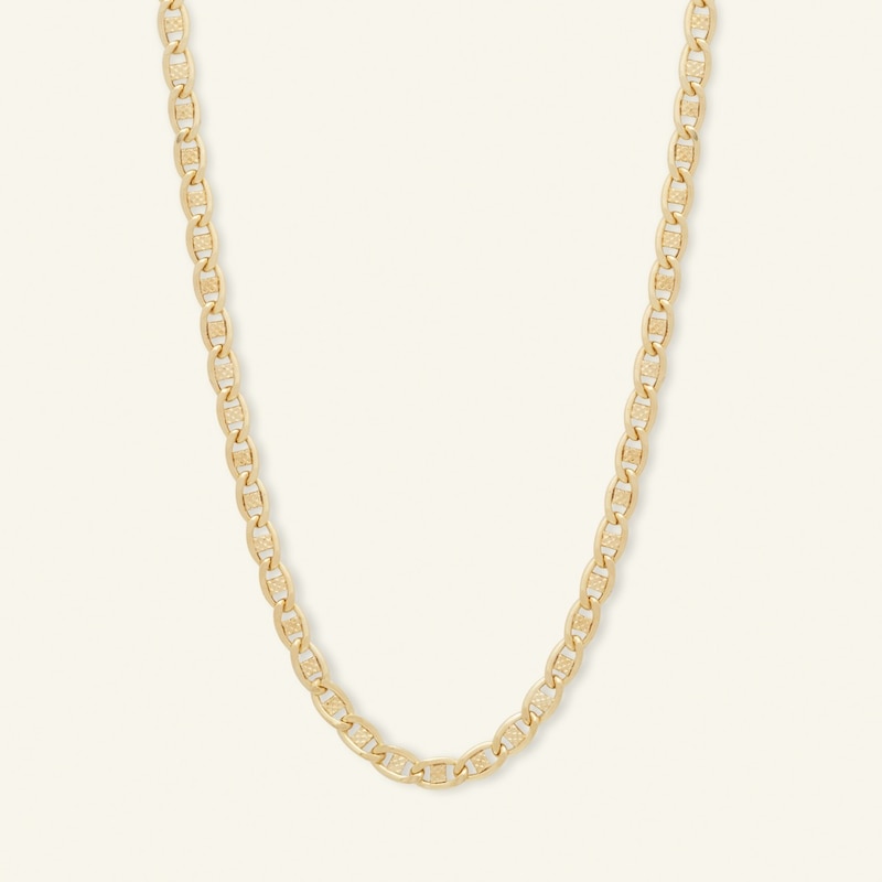 Main Image 1 of 9ct Yellow Gold 20'' Mariner Chain