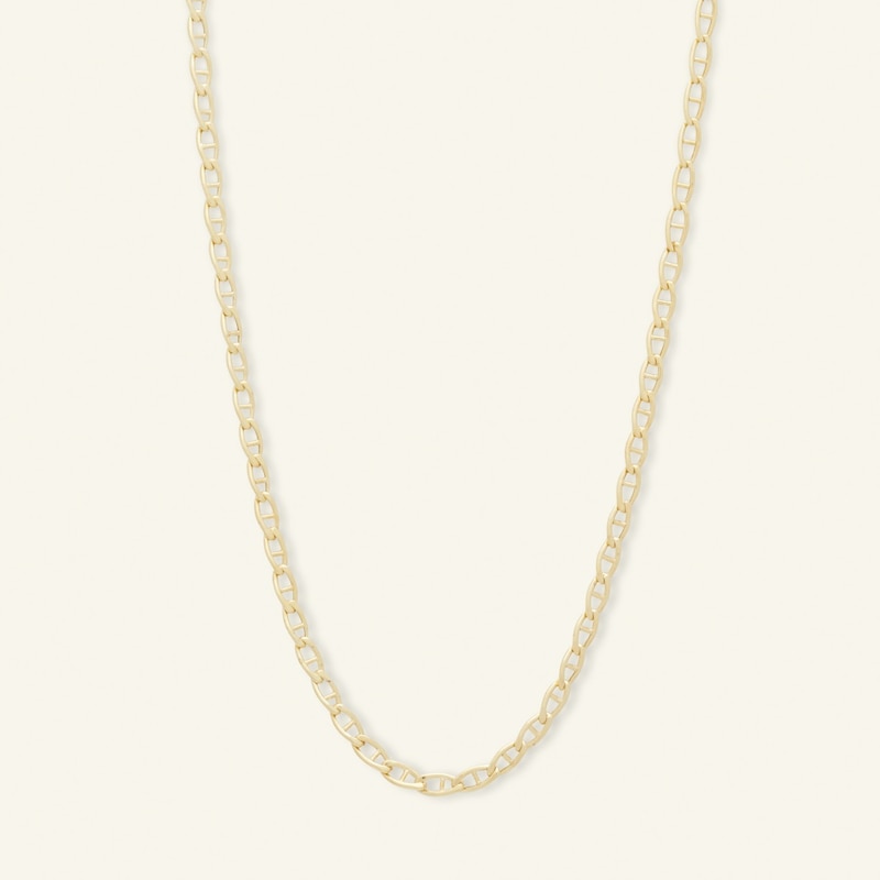 Main Image 1 of 9ct Yellow Gold 22'' Mariner Chain