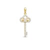 Thumbnail Image 0 of 9ct Yellow Gold & Cubic Zirconia Fancy Key Charm