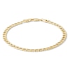 Thumbnail Image 1 of 9ct Yellow Gold Bevelled Curb Chain Bracelet