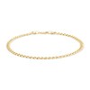 Thumbnail Image 0 of 9ct Yellow Gold Pavé Curb Chain Anklet