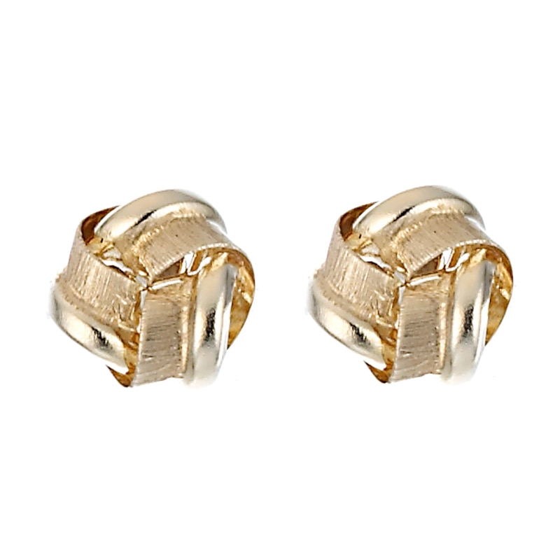 Main Image 1 of 9ct Yellow Gold Knot Earrings