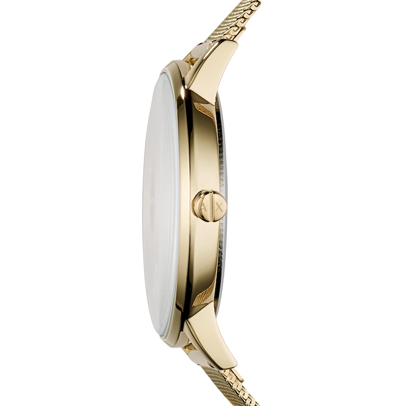 Armani Exchange Ladies' Gold Plated Steel Bracelet Watch